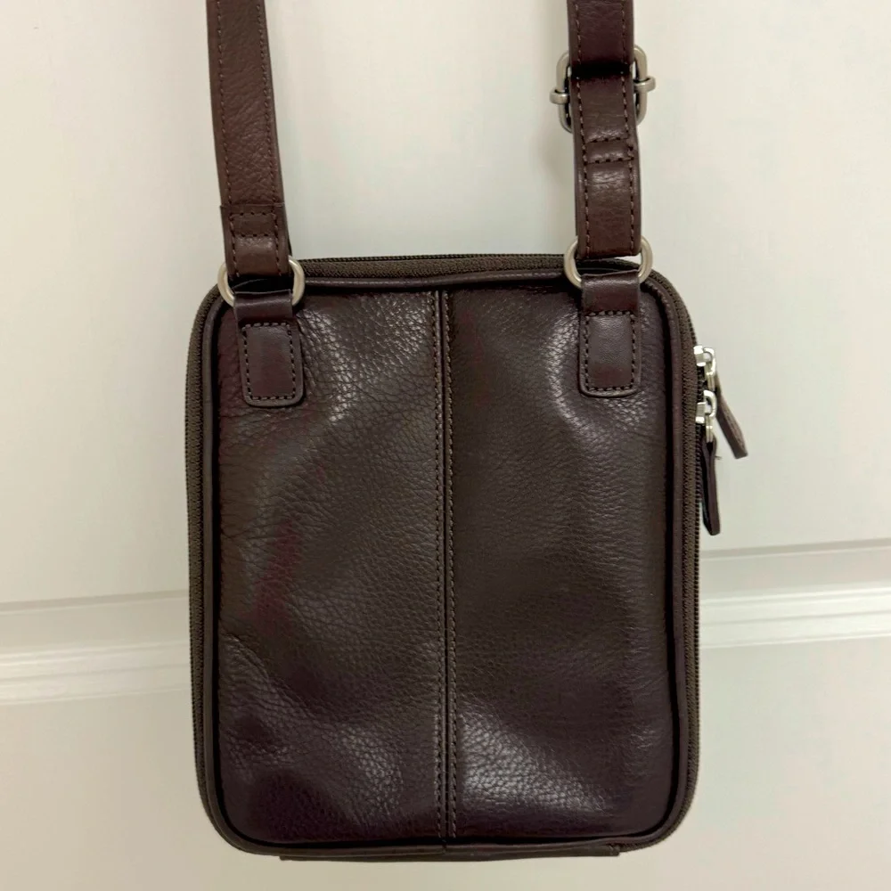 Fossil Brown Leather Crossbody Bag - Picture 5 of 5